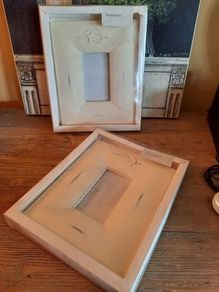 Shabby Chic Ivory Mamas and Papas Photo Frames, AV