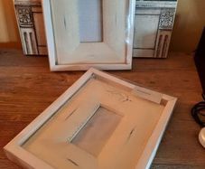 Shabby Chic Ivory Mamas and Papas Photo Frames, AV