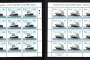 2015 Ireland Centenary of The Sinking of the RMS Lusitania Commemorative Stamps Sheetlet Plate 1A1A1A1A Mint Never Hinged (MNH)