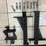 450 Kilogram Rated Heavy Gauge Steel Squat Rack + J Hooks + Heavy Duty Spotter Arms, Quality Steel!! Image 3