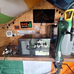 Home bar cooler set up