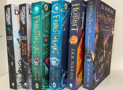 Fantasy Book Bundle Hobbit Harry Potter Skulduggery Frostheart