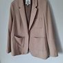 Joules tan/brown Herringbone Jersey Tweed Blazer size UK 18 Image 4