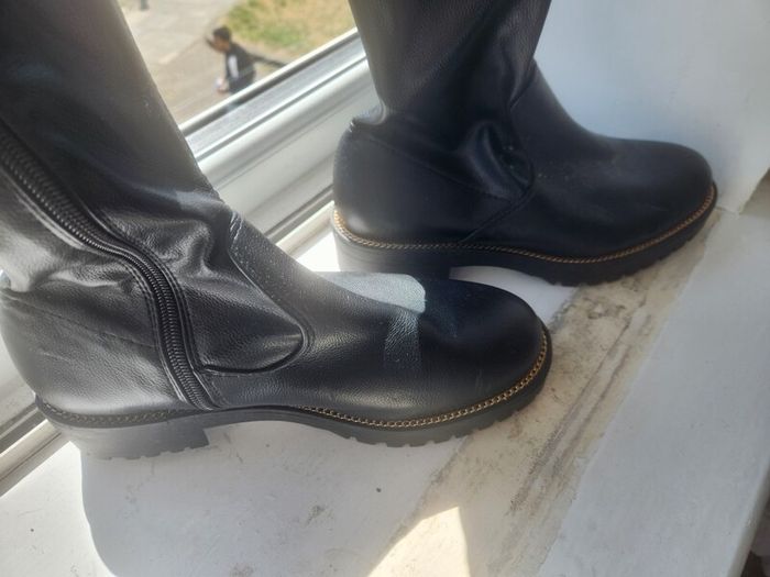 Over the knee black boots never used tried on in house.