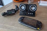 Sony PSP Bundle - PSP 1000 console (jailbroken Pro-C 6.61), iSound Audio Dock, Sony charger, 4GB mem card, Grand Theft Auto game