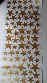 Gold stars wall stickers