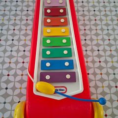 Vintage Little Tikes Tap-A-Tune Pull-Along Xylophone Toy