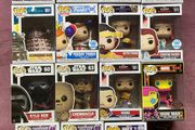 Funko Pops Pop Marvel, Guardians of the Galaxy, Star Wars, Doctor Who, Freddy Funko Collection Collector Blacklight Exclusive Doctor Strange Scarlet Witch Rocket Kyle Ren Chewbacca Voodoo
