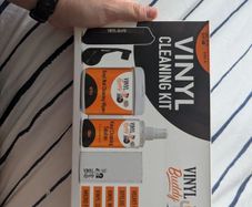 Vinyl cleaning, velvet brush, cleaning solution and stylus cleaning brush
