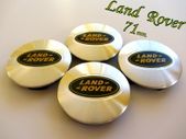1set LAND ROVER Silver with Green logo 71mm Alloy Wheel Center Caps cap Hub Cover 71