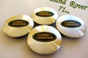 1set LAND ROVER Silver with Green logo 71mm Alloy Wheel Center Caps cap Hub Cover 71