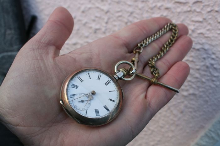 Vintage Sterling Silver Pocket Watch