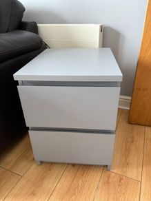 IKEA MALM Chest of 2 Drawers - Grey