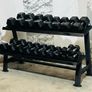 Hex Dumbbells With 2 Tier Rack Image 5