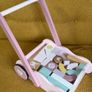 Wooden baby walker with blocks Image 2