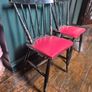 2 Vintage chairs A pair of matching Midcentury wooden Vintage chairs Image 2