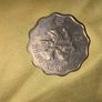 Hong Kong 2 Dollars Coin - Scalloped Edge Orchid Design Image 2