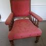 antique victorian armchair easy chair Image 5