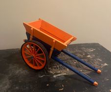 Vintage Scratch built Model Donkey Cart
