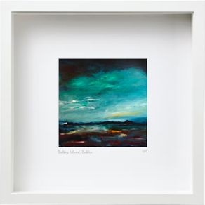 Abstract Dalkey Island Medium framed print, by artist Helen Mathews