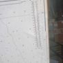 Large Framed Topographic \ Bathymetric \ Nautical Map of Dublin Bay Image 5