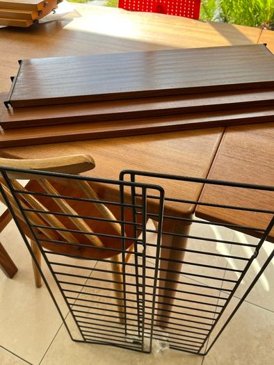 Vintage Teak-Style Shelving Unit (Matching Pair Available)