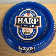Harp metal advertising pub ashtray