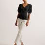 Ted Baker Black Burdur Detail Puff Sleeve top Image 7