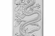 2026 Australia 1 Dollar 1 oz Silver Bullion Bar - RECTANGLE DRAGON BU