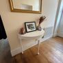 White Half-Moon Console / Hall Table Image 3
