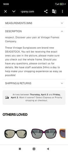 Designer unisex Italian sunglasses
