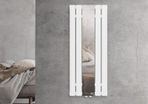 Bathroom radiator flat with mirror