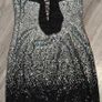 Love Triangle Ombre Sequin Mini Dress / Backless Strappy Evening Party Dress Image 2