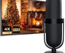 Indoor TV Aerial,650+ Miles Range TV aerial Indoor with Amplifier Signal Booster,Digital Ariels for Smart and Older TV's,HDTV Aerial Supports 4K 1080P HD Local Channels (Glossy Black)