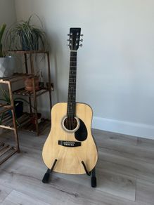 guitar and guitar stand