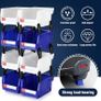 Storage Organizer Bins,Wall Mount Storage Parts Rack,Stackable Shop Tool Bins for store Screws,Small Parts,Office Supplies and other Accessories 6 Pack Image 4