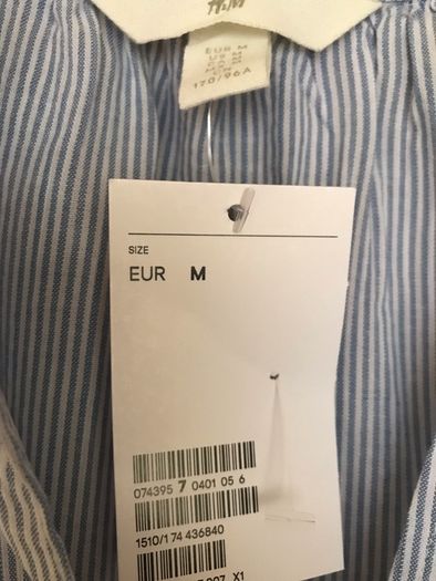BNWT Blue/White Striped Blouse by H&M