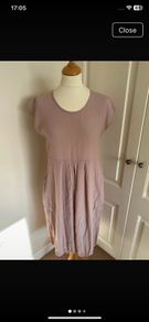 Beautifully made Masai viscose dress size 10 - warm beige