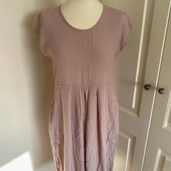 Beautifully made Masai viscose dress size 10 - warm beige