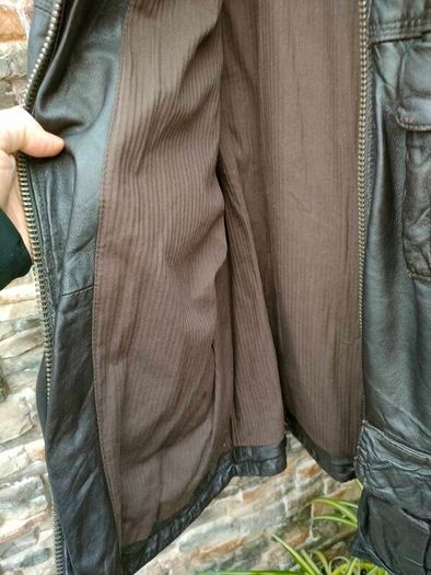 Men's Vintage Style Superdry leather jacket  Size L