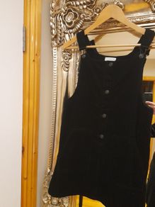 girls black pinafore from mango