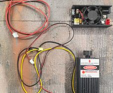 Laser module for desktop CNC