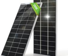2 X ECO-WORTHY Bifacial Solar Panels 195 Watt 12 Volt Monocrystalline Solar Panel