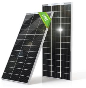 2 X ECO-WORTHY Bifacial Solar Panels 195 Watt 12 Volt Monocrystalline Solar Panel