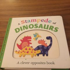 Dinosaur opposites book