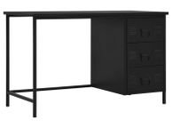 main image for ad Desk with Drawers Industrial Black 120x55x75 cm Steel