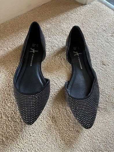 Sparkly ballet flats
