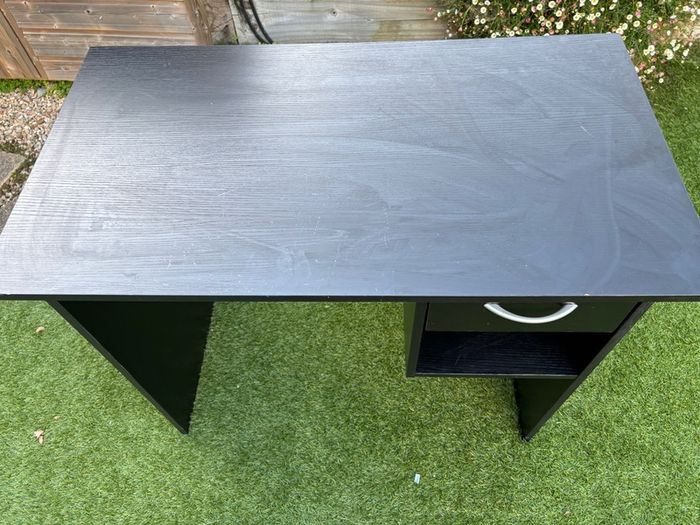 Black desk