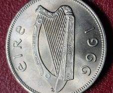 Ireland 1966 Fantastic Florin Coin