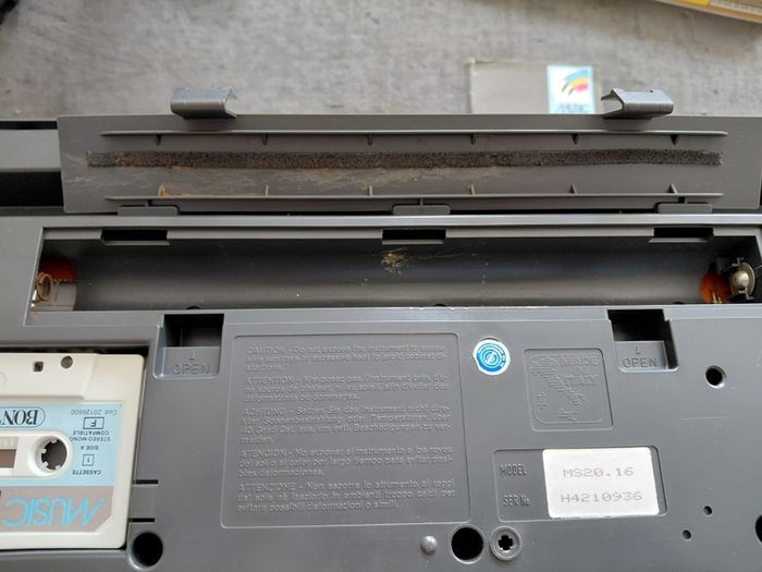 vintage Bontempi junior keyboard with cassette in box
